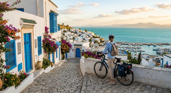Les plus beaux points de vue de Sidi Bou Saïd accessibles à vélo