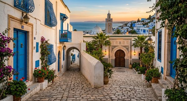 Sidi Bou Saïd secret : ruelles cachées et palais andalous