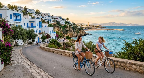 Sidi Bou Saïd et La Marsa : un duo parfait pour une journée à vélo