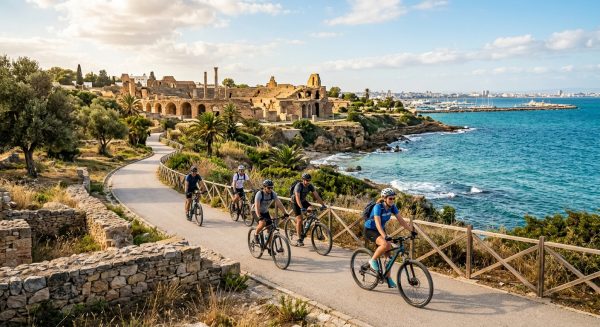 Pédaler entre mer et ruines : guide complet du Bike Tour de Carthage